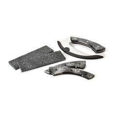 Poly Resin Knife Scales - 3/8" x 2" x 7" - Oyster - Pair