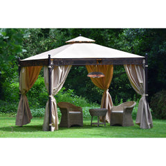 Infrared Electric Outdoor Heater - Hanging with Remote - LED