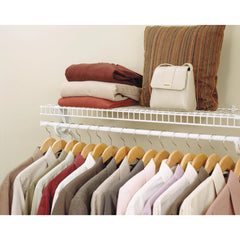 SuperSlide Ventilated Shelf Kit with Hang Rod 48" W x 12" D, White
